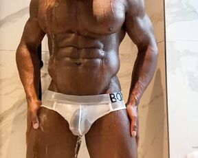 Daniel Shoneye aka danielshoneye OnlyFans - Guess which BIG DICK muscle god joins me in this shower 120 likes & Ill drop