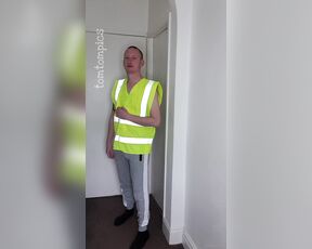 Tomtompics aka tomtompics OnlyFans - Grey trackies and a hi viz This is another stood up wanking video in 2 parts,