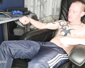 Tomtompics aka tomtompics OnlyFans - Adidas tracksuit bottoms, lubed up ginger dick and my creamy cum whats not to like 600mins)