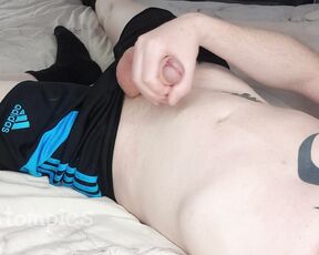 Tomtompics aka tomtompics OnlyFans - In my shorts with a close up replay of me cumming for you Hope you all