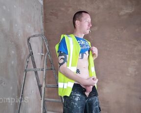 Tomtompics aka tomtompics OnlyFans - Smoking in hi viz and dirty workwear For the smoking lovers, non smoking version of this