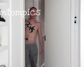 Tomtompics aka tomtompics OnlyFans - Wet joggers and undies A request from a fan, see me getting my grey joggers wet