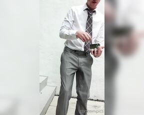 Tomtompics aka tomtompics OnlyFans - Smoking in a shirt and tie Sunday smoking video for you lovers of this Im out