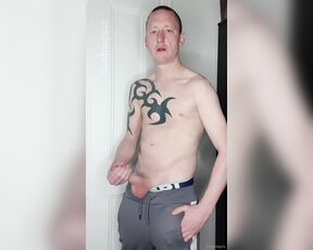 Tomtompics aka tomtompics OnlyFans - Grey trackies and jockstrap Just a short video of me stood up having a wank and