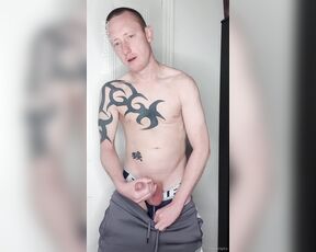 Tomtompics aka tomtompics OnlyFans - Grey trackies and jockstrap Just a short video of me stood up having a wank and