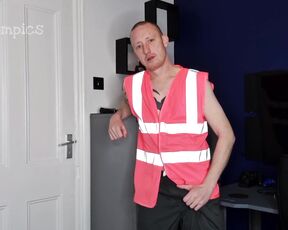 Tomtompics aka tomtompics OnlyFans - Ive got a hi viz on and get my dick out, get it rock hard and