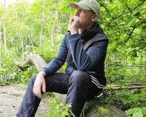 Tomtompics aka tomtompics OnlyFans - Out in the woods, just stopped for a smoke and stroke 728mins)