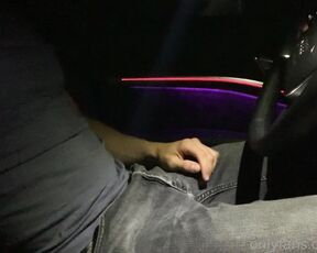 Leo Stuke aka xleox OnlyFans - FIRST TIME EVER I pulled my cock out in a car came all over myself