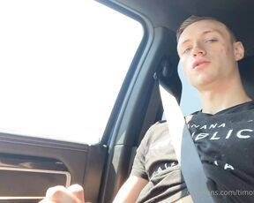 Timothy Champagne aka timothy_champagne OnlyFans - Jerking off in my buddy’s car