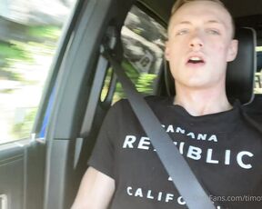 Timothy Champagne aka timothy_champagne OnlyFans - Jerking off in my buddy’s car