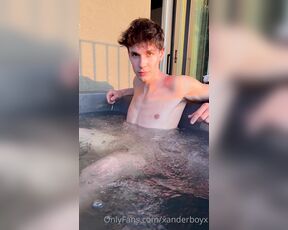 Xanderboyx aka xanderboyx OnlyFans - POV you join me in the hot tub whats the first thing you