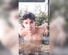 Xanderboyx aka xanderboyx OnlyFans - Would it be hot if I shot a load in the jacuzzi I wanna know