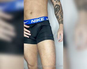 KingLeo aka sirleo99 OnlyFans - Slapping my cock around up close so you can hear itdo you like my new boxers