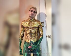 PinkieMike aka pinkiemike OnlyFans - Jerking off as Aquaman