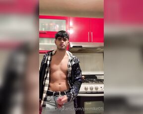 PinkieMike aka pinkiemike OnlyFans - Jerking off while I’m making dinner