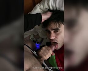 PinkieMike aka pinkiemike OnlyFans - Swallowing cum from @tanjiro