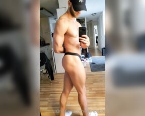 Bl0nde Bro aka bl0ndebro OnlyFans - Post vacay flex sesh Charlie thong socks