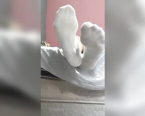 Master Size 22 aka mastersize22 OnlyFans - Can you imagine these smelly socks in your nose!