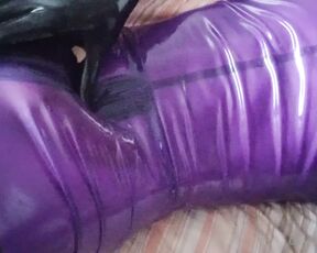 Felexiia aka felexiia OnlyFans - I spent the whole day in this purple suit D occasionally using the vibrating wand