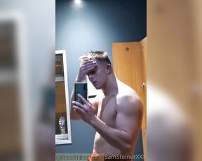 Sam Steiner aka samsteinerxxx OnlyFans - I was so horny after showering at the gym in the open showers with 3 other