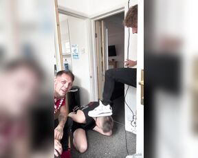 Nathjs98 aka nathjs98 OnlyFans - We made use of a slave before we head out on the boozer Part2of2)