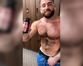 King Tommy aka kingtommyyyy OnlyFans - My boy caught me in the gym locker room with my vigor labs ball refill