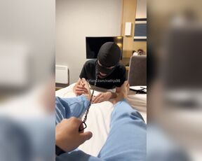 Nathjs98 aka nathjs98 OnlyFans - POV close up foot service with the added fart