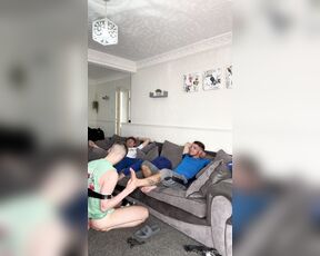 Nathjs98 aka nathjs98 OnlyFans - Part 2 of2)  Taking over a subs house, double domination Tape Gagged