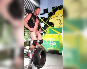 Pierce Paris aka pierceparisxxx OnlyFans - Lifting a tire with my balls