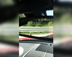 Pierce Paris aka pierceparisxxx OnlyFans - Driving a Jaguar F Typye 155 MPH on autobahn in Germany