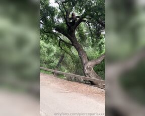 Pierce Paris aka pierceparisxxx OnlyFans - Ruckus climbing a tree to set an anchor point for my cable cam system