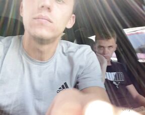 Jake & Issac aka itsjakenissac OnlyFans - After work relaxing in the car, do you like it when we whisper