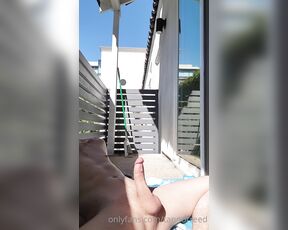 Tannor Reed aka tannorreed OnlyFans - Finishing lotioning on my balcony