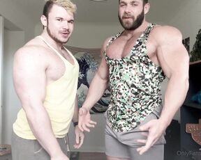 Welshy aka mrwelshy OnlyFans - The biggest flex off with Welshy and big Connor, couldnt resist feeling that big muscle either