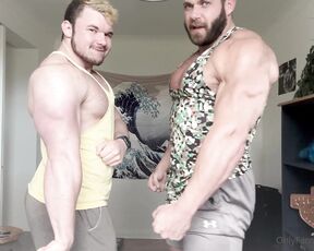 Welshy aka mrwelshy OnlyFans - The biggest flex off with Welshy and big Connor, couldnt resist feeling that big muscle either