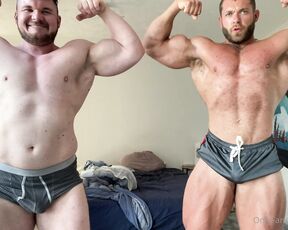 Welshy aka mrwelshy OnlyFans - Throwback with me and Connor in June, first posing practice together, now I’m in much better