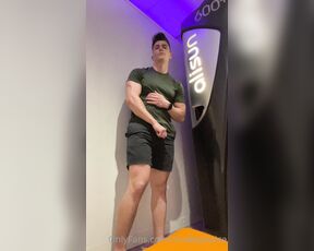 MrDeepVoice aka mrdeepvoice OnlyFans - I’ve never had a wank in a tanning booth before First time for