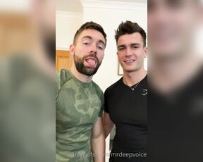 MrDeepVoice aka mrdeepvoice OnlyFans - Watch part one of this bro sesh with @griffinbarrows We both met each other at the