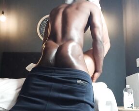 BlackTarzanX aka blacktarzanx OnlyFans - A view from the back dicking down one of the cute boys I met in Capetown