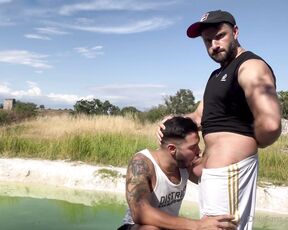 Niko_azrael aka niko_azrael OnlyFans - An amazing outdoor video in a private spa in Rome  with the incredible hunk