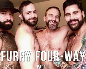 Jackmackenroth aka jackmackenroth OnlyFans Video - FURRY FOUR WAY w some of my faves