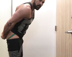 Jackmackenroth aka jackmackenroth OnlyFans Video - Watch me back all the into a big dildo at the gym and then walk out