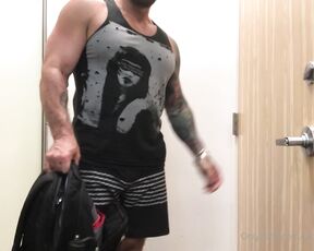 Jackmackenroth aka jackmackenroth OnlyFans Video - Watch me back all the into a big dildo at the gym and then walk out