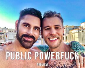 Jackmackenroth aka jackmackenroth OnlyFans Video - CUMMING SOON VERY public rooftop fuck w TheRyanPowerss So much cum