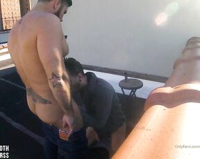 Jackmackenroth aka jackmackenroth OnlyFans Video - CUMMING SOON VERY public rooftop fuck w TheRyanPowerss So much cum