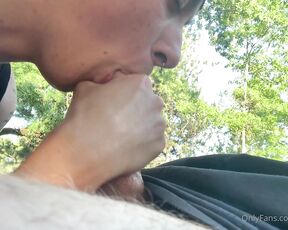 Xogoodboy1 aka xogoodboy1 OnlyFans Video - slobbering on his dick while trying not to get caught