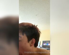 Xogoodboy1 aka xogoodboy1 OnlyFans Video - messy morning bj with some dirty talk _ Id already drained him 2 times so this