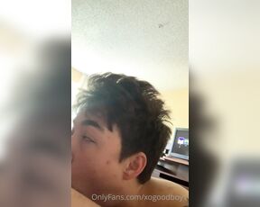 Xogoodboy1 aka xogoodboy1 OnlyFans Video - messy morning bj with some dirty talk _ Id already drained him 2 times so this