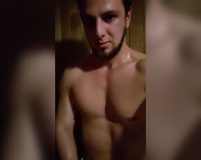 Gymboii69 aka gymboii69 OnlyFans Video - This video in the sauna then in the shower 4mins long keep  on your DM