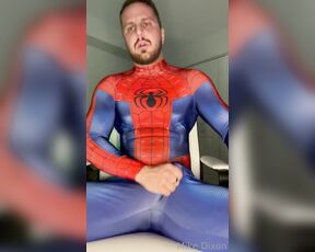 Gymboii69 aka gymboii69 OnlyFans Video - Someone come help Spider_Man hard cock